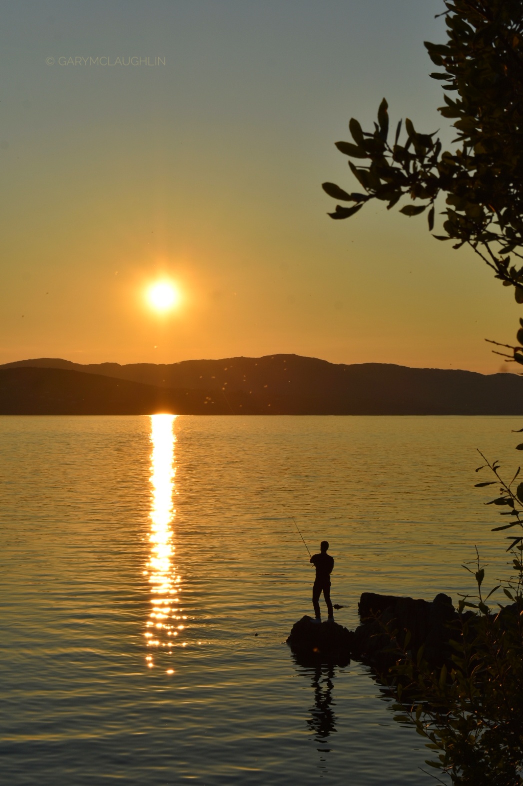 Catching a sunset over Lough Swilly