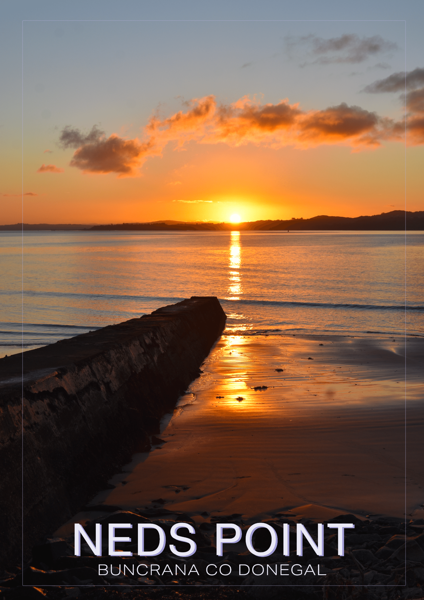 Ned's Point sunset in Buncrana