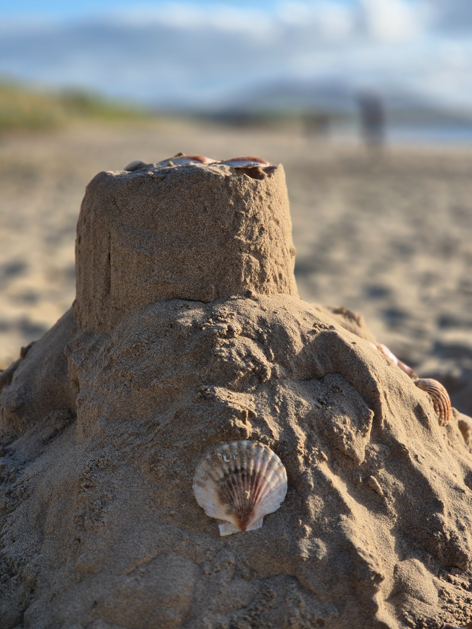 Sandcastles on Ludden Beach in Buncrana