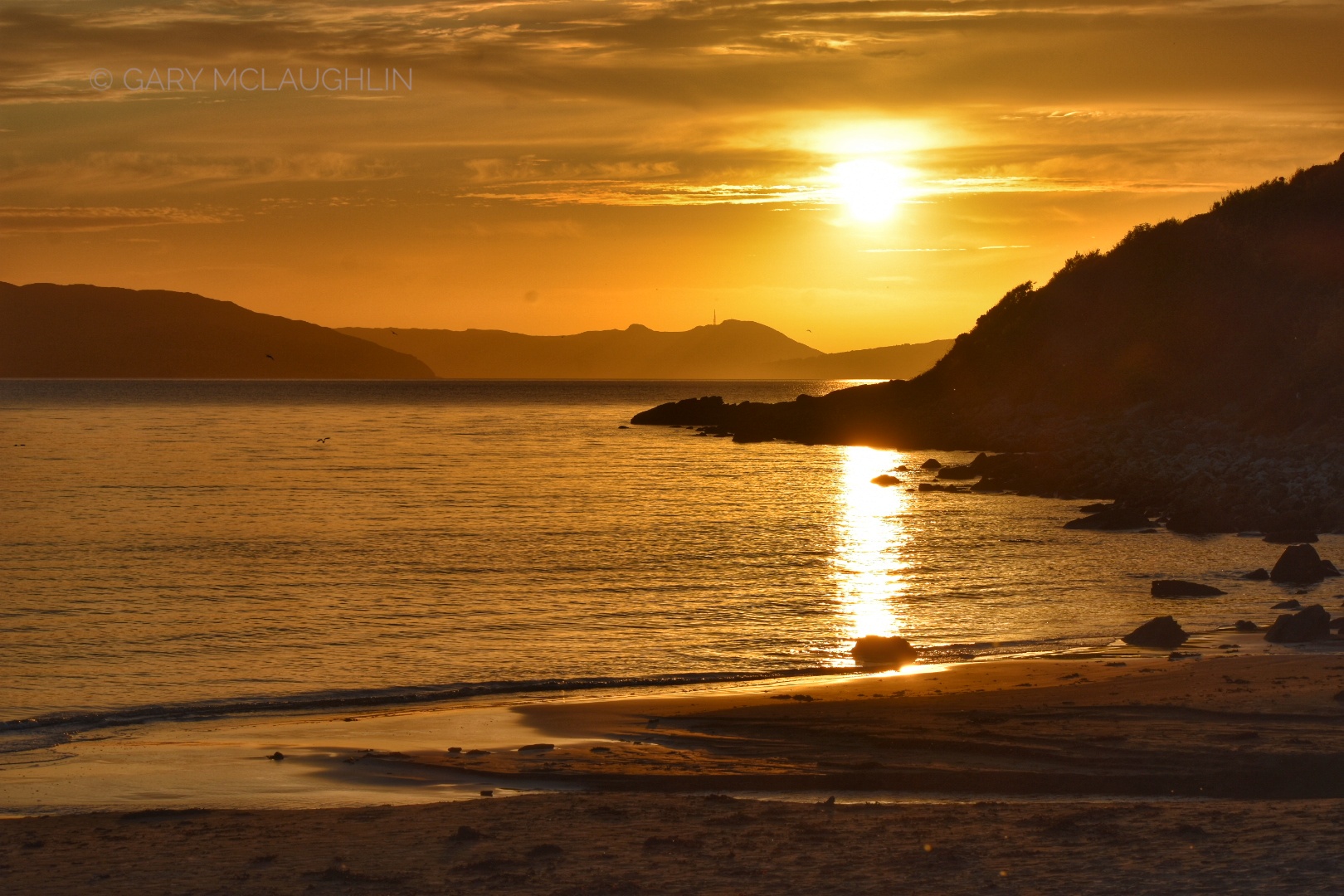 Sun Setting over Porthaw fine art print