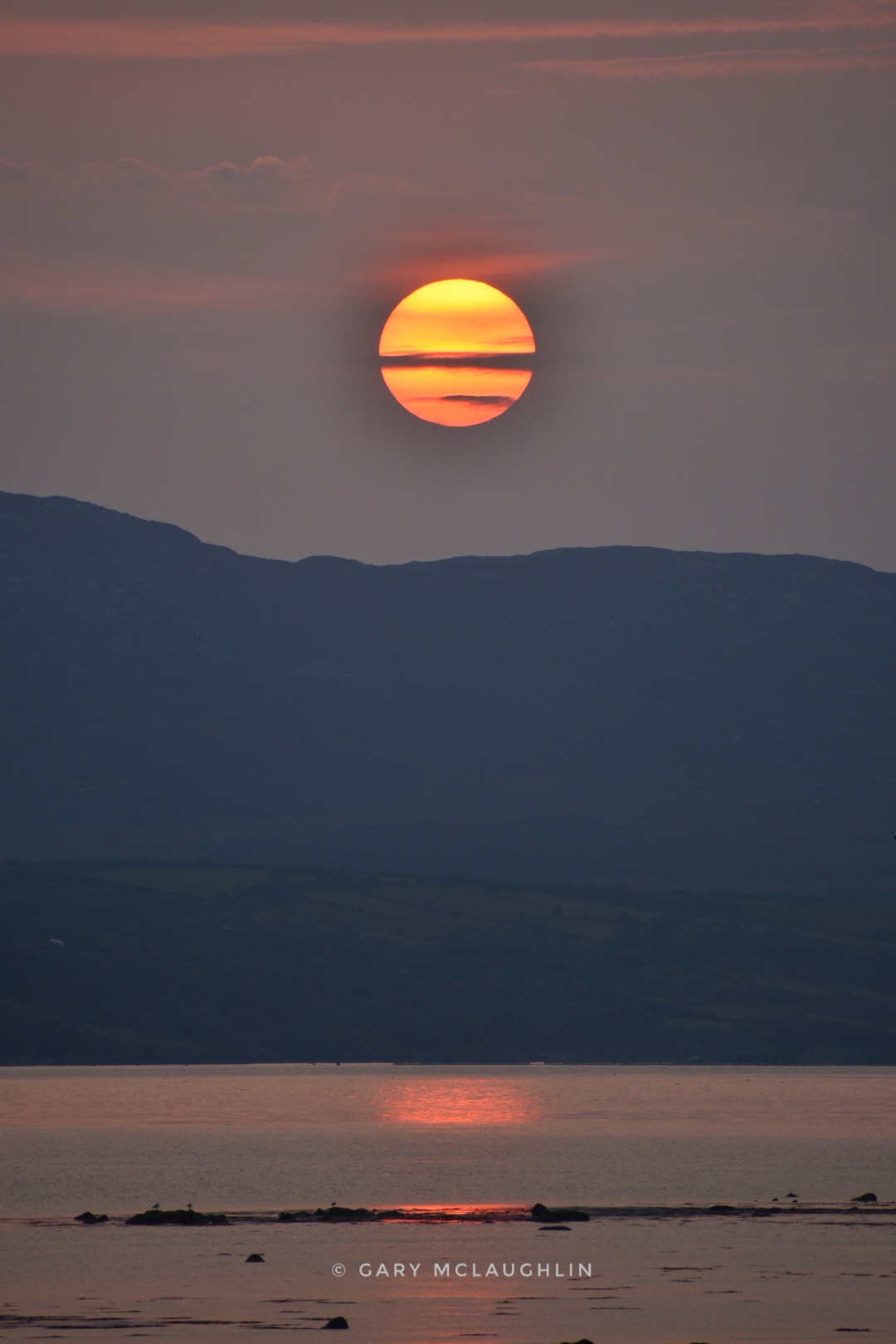 Sunset over Lough Swilly, Co. Donegal