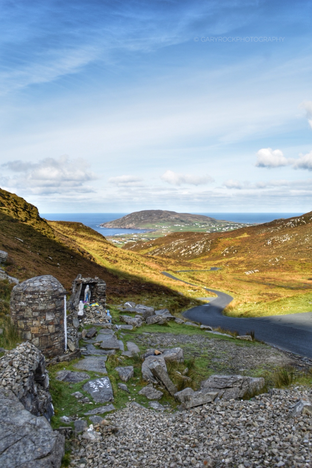 View of Urris from Mamore Gap in Inishowen, Co. Donegal